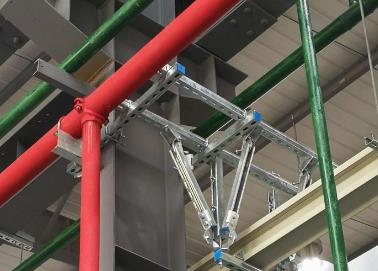 邻水该抗震支架的整体式支吊架结构协调性好